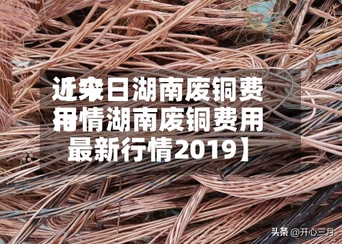 近来【今日湖南废铜费用行情湖南废铜费用最新行情2019】