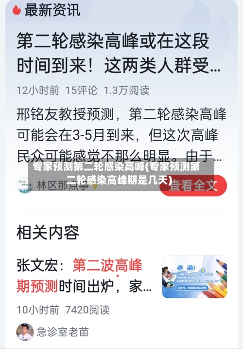 专家预测第二轮感染高峰(专家预测第二轮感染高峰期是几天)-第2张图片