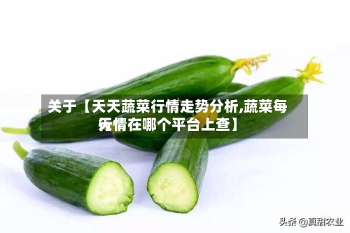 关于【天天蔬菜行情走势分析,蔬菜每天行情在哪个平台上查】