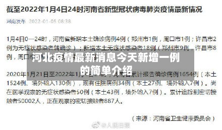 河北疫情最新消息今天新增一例的简单介绍-第3张图片
