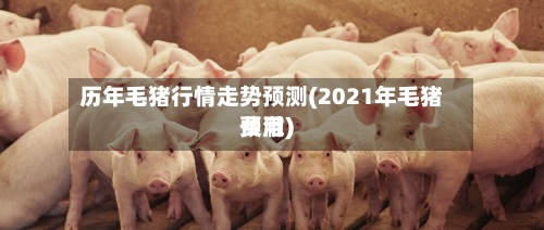 历年毛猪行情走势预测(2021年毛猪费用预澈)-第2张图片