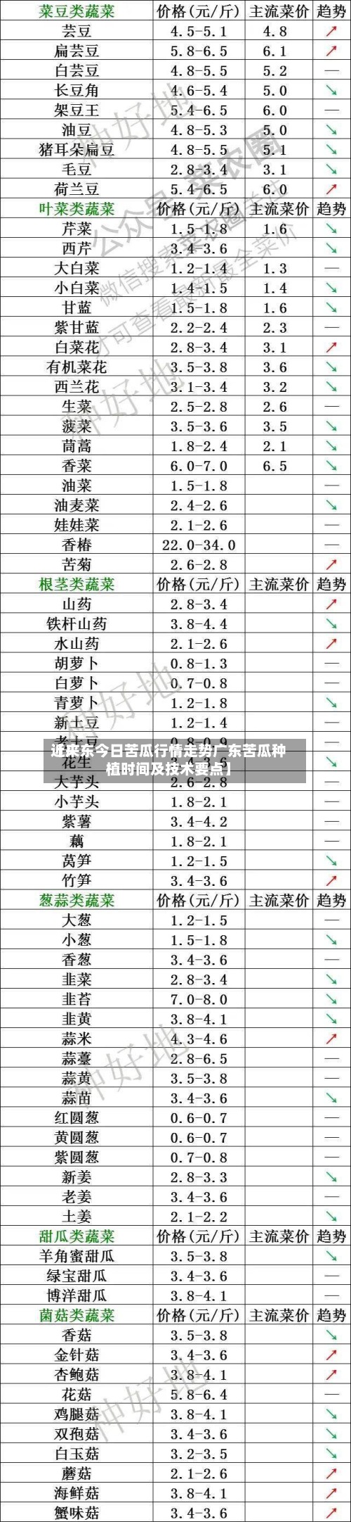 近来【广东今日苦瓜行情走势广东苦瓜种植时间及技术要点】-第3张图片