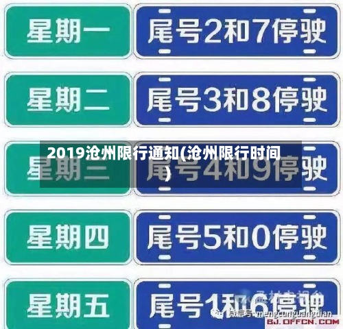 2019沧州限行通知(沧州限行时间)-第3张图片