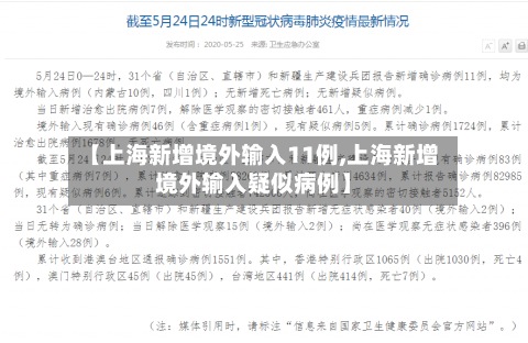 【上海新增境外输入11例,上海新增境外输入疑似病例】-第3张图片