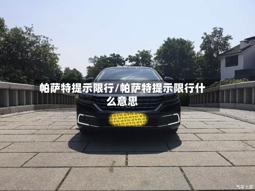 帕萨特提示限行/帕萨特提示限行什么意思-第3张图片