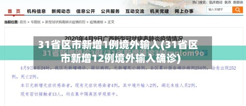 31省区市新增1例境外输入(31省区市新增12例境外输入确诊)-第3张图片