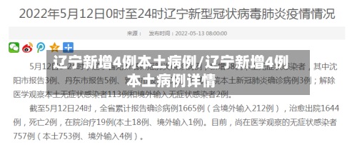 辽宁新增4例本土病例/辽宁新增4例本土病例详情-第2张图片