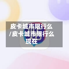 皮卡城市限行么/皮卡城市限行么现在-第3张图片
