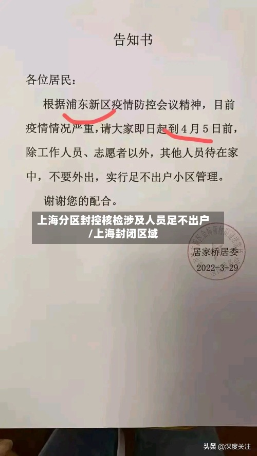 上海分区封控核检涉及人员足不出户/上海封闭区域-第2张图片