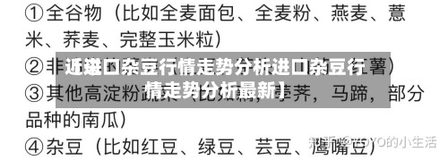 近来【进口杂豆行情走势分析进口杂豆行情走势分析最新】-第2张图片