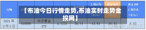 【布油今日行情走势,布油实时走势金投网】