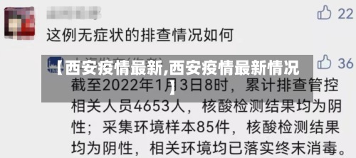 【西安疫情最新,西安疫情最新情况】