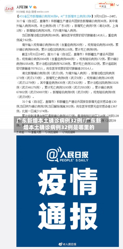 广东新增本土确诊病例32例/广东新增本土确诊病例32例是哪里的