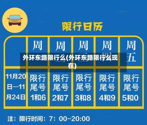 外环东路限行么(外环东路限行么现在)-第2张图片