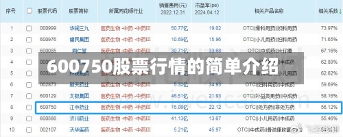 600750股票行情的简单介绍-第2张图片