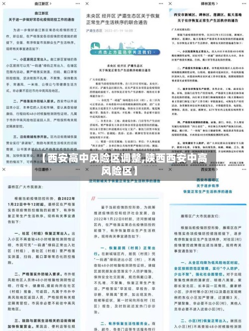 【西安高中风险区调整,陕西西安中高风险区】