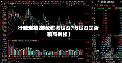 【微观投资每天行情走势,什么是微投资?微投资是否骗局揭秘】-第2张图片