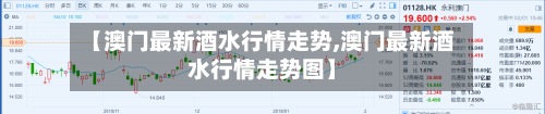 【澳门最新酒水行情走势,澳门最新酒水行情走势图】
