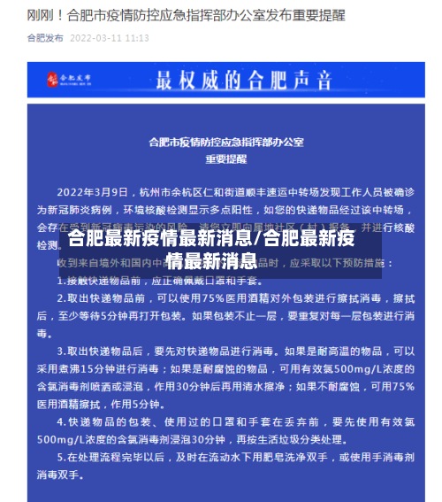 合肥最新疫情最新消息/合肥最新疫情最新消息-第2张图片