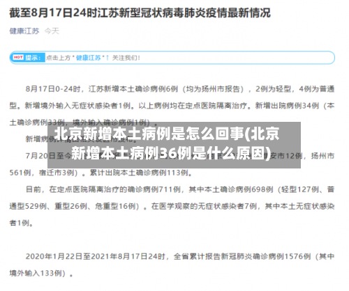 北京新增本土病例是怎么回事(北京新增本土病例36例是什么原因)-第3张图片