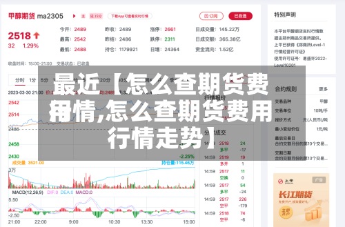 最近【怎么查期货费用行情,怎么查期货费用行情走势】