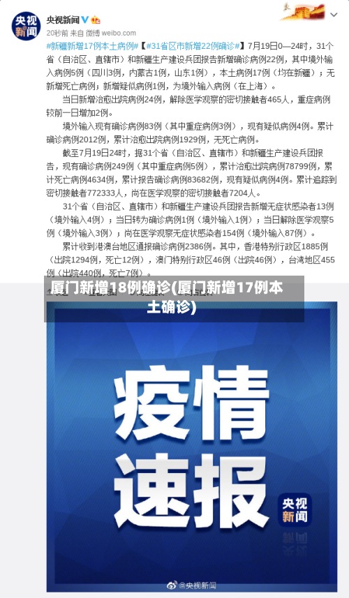 厦门新增18例确诊(厦门新增17例本土确诊)-第3张图片