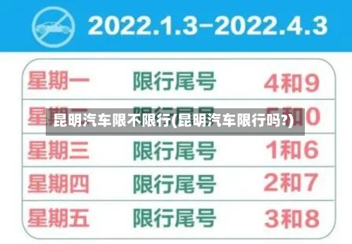 昆明汽车限不限行(昆明汽车限行吗?)-第3张图片