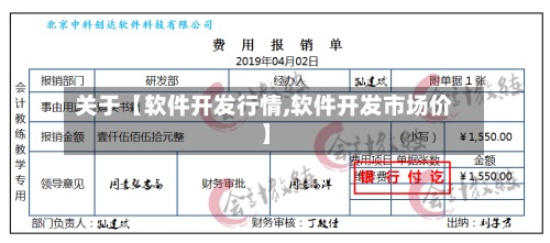 关于【软件开发行情,软件开发市场价】-第2张图片