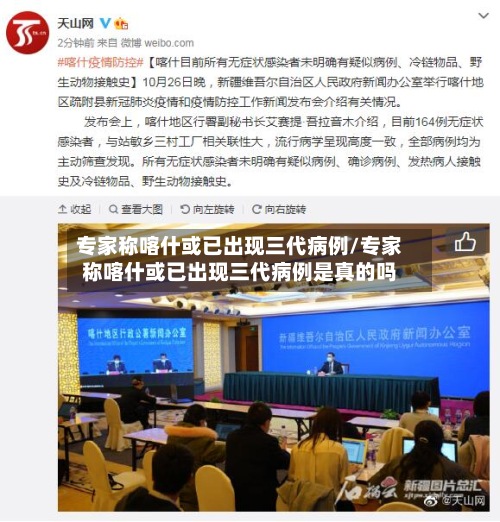 专家称喀什或已出现三代病例/专家称喀什或已出现三代病例是真的吗
