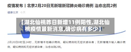 【湖北仙桃昨日新增11例阳性,湖北仙桃疫情最新消息,确诊病有多少】
